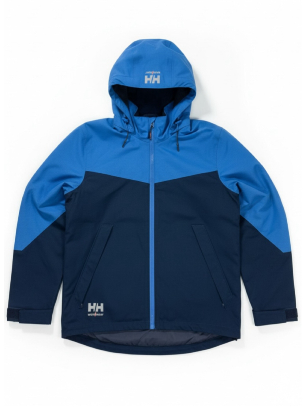 Helly Hansen Workwear Oxford Hooded Softshell Jacket (#74290) Navy / Stone Blue
